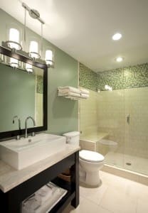 Contemporary Bathroom with Glass Shower Contemporary Bathroom with Glass Shower