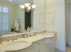 Bathroom Vanity with Large Mirror