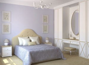 Bedroom Interior with Mirror