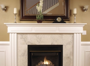 Fireplace with Mirror