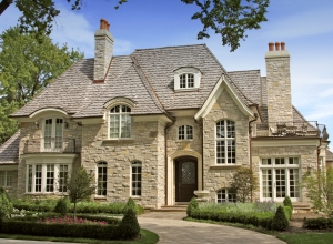 Outside View of House with Many Windows